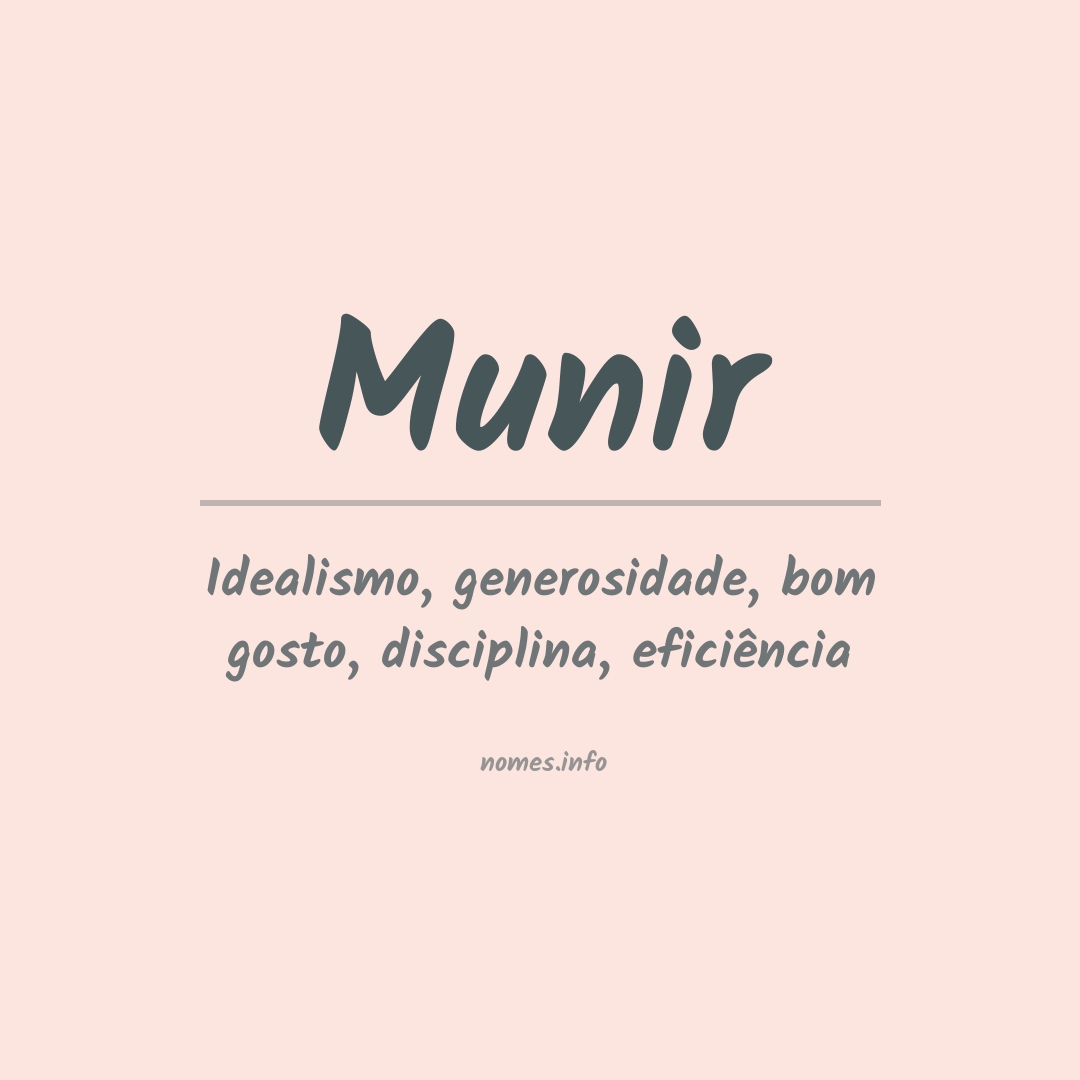 Significado do nome Munir