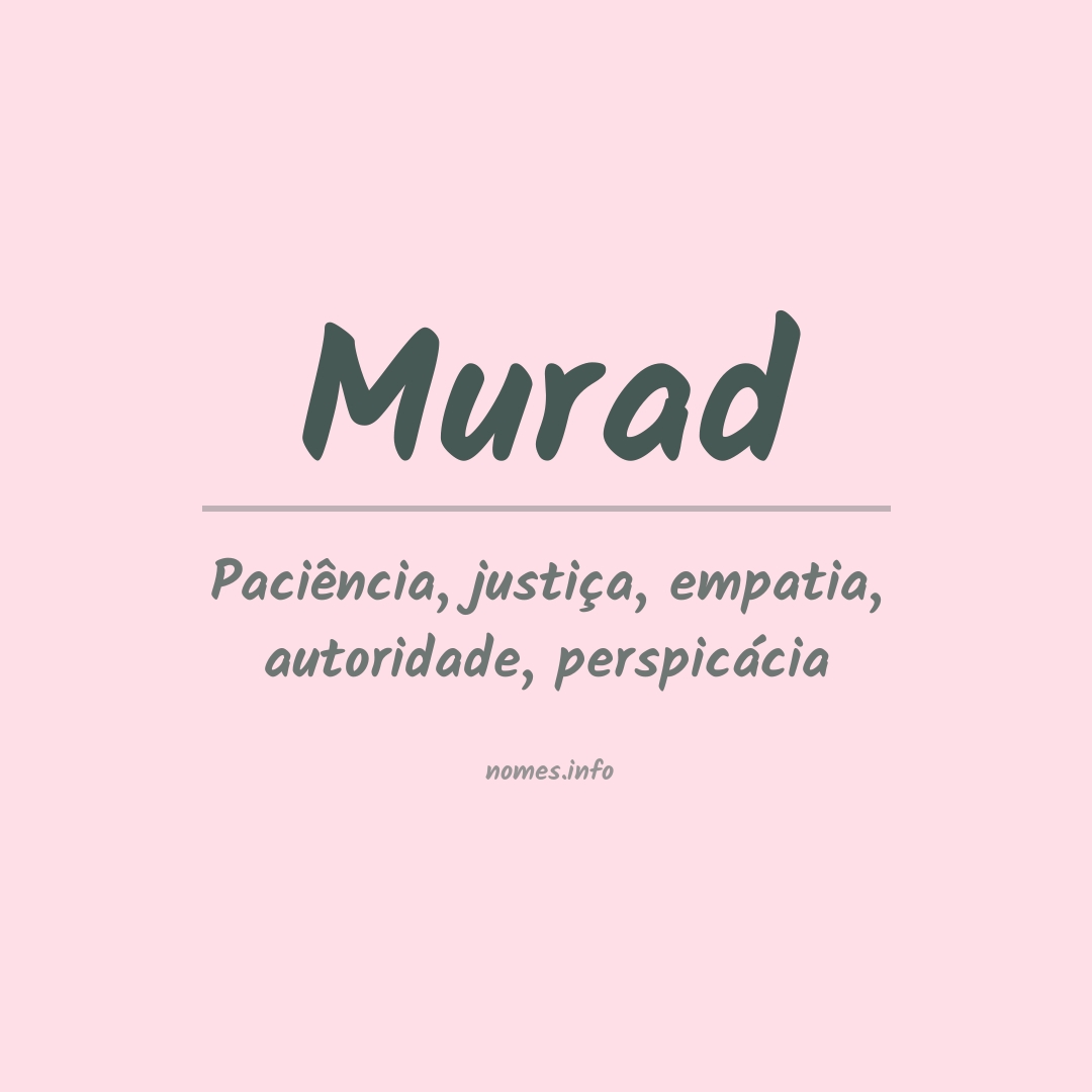 Significado do nome Murad