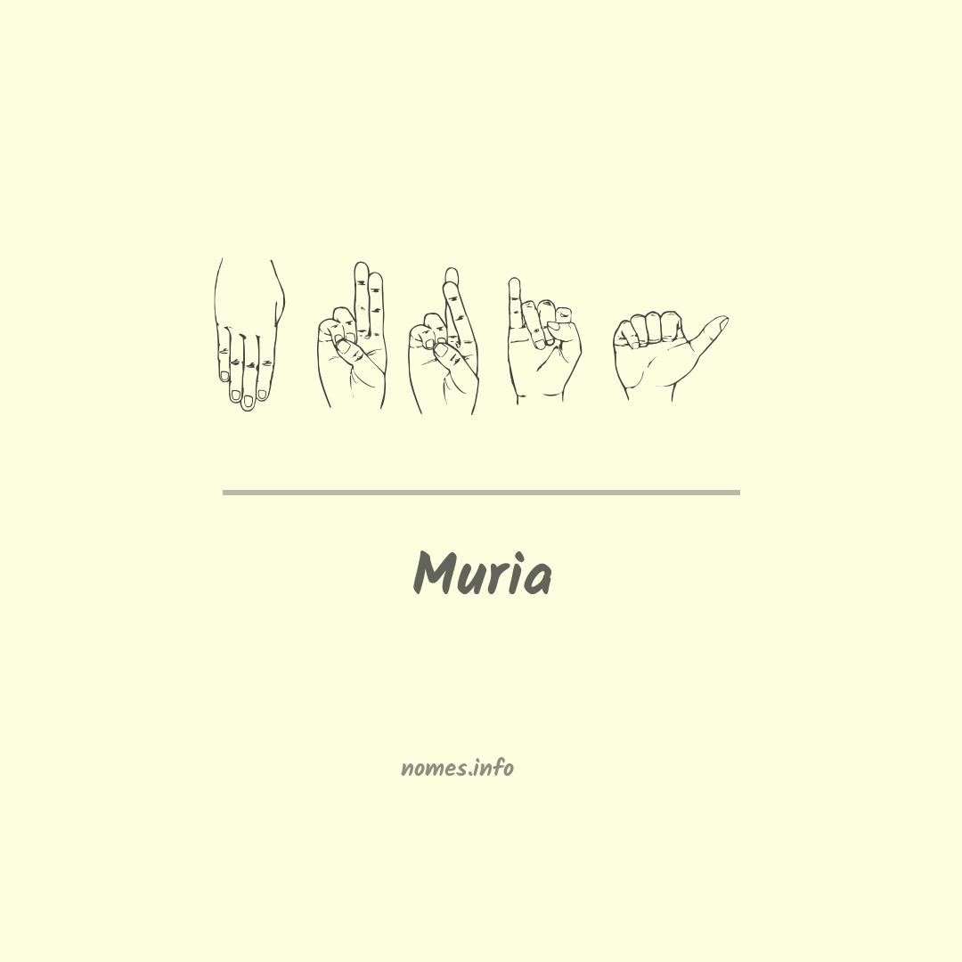 Muria em Libras