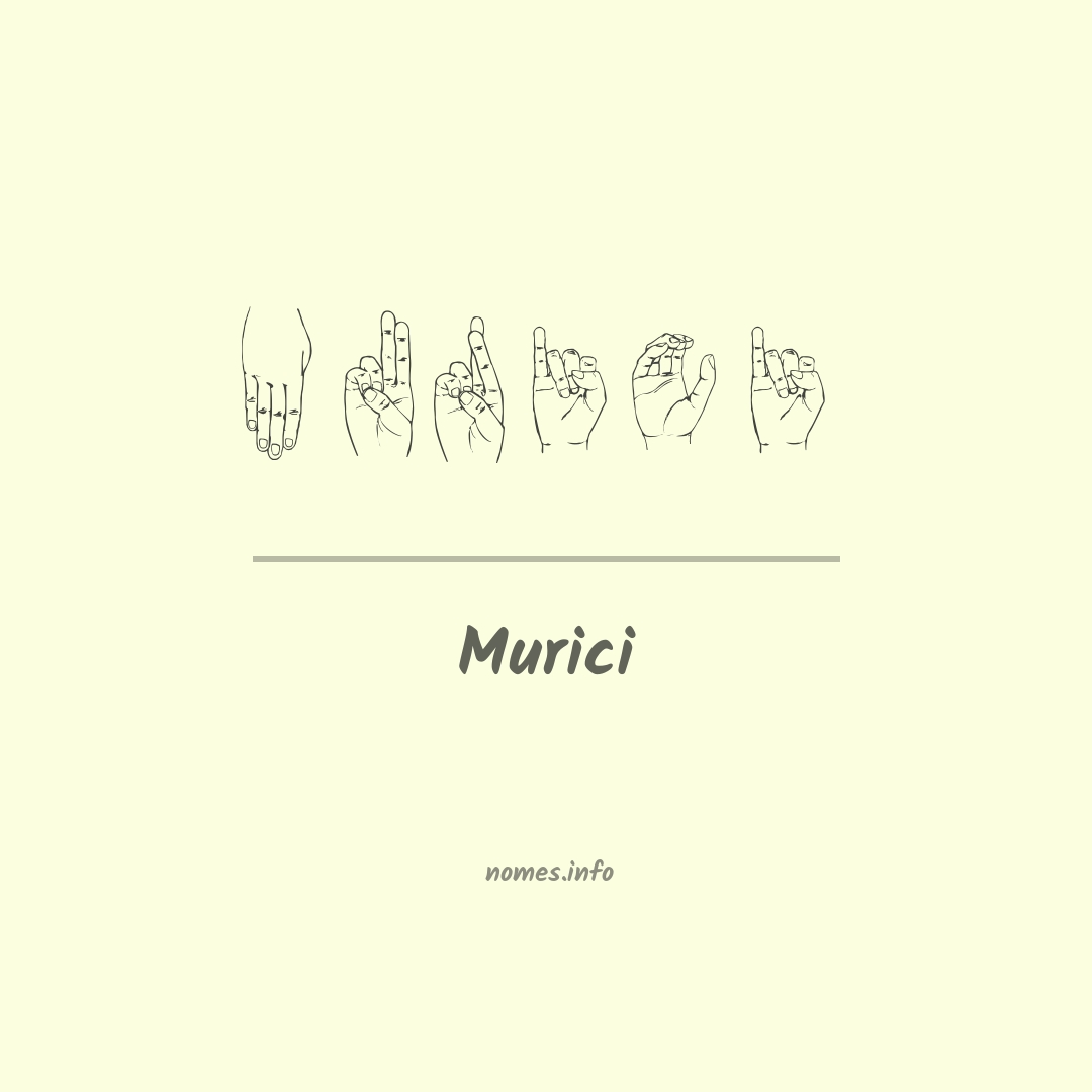 Murici em Libras