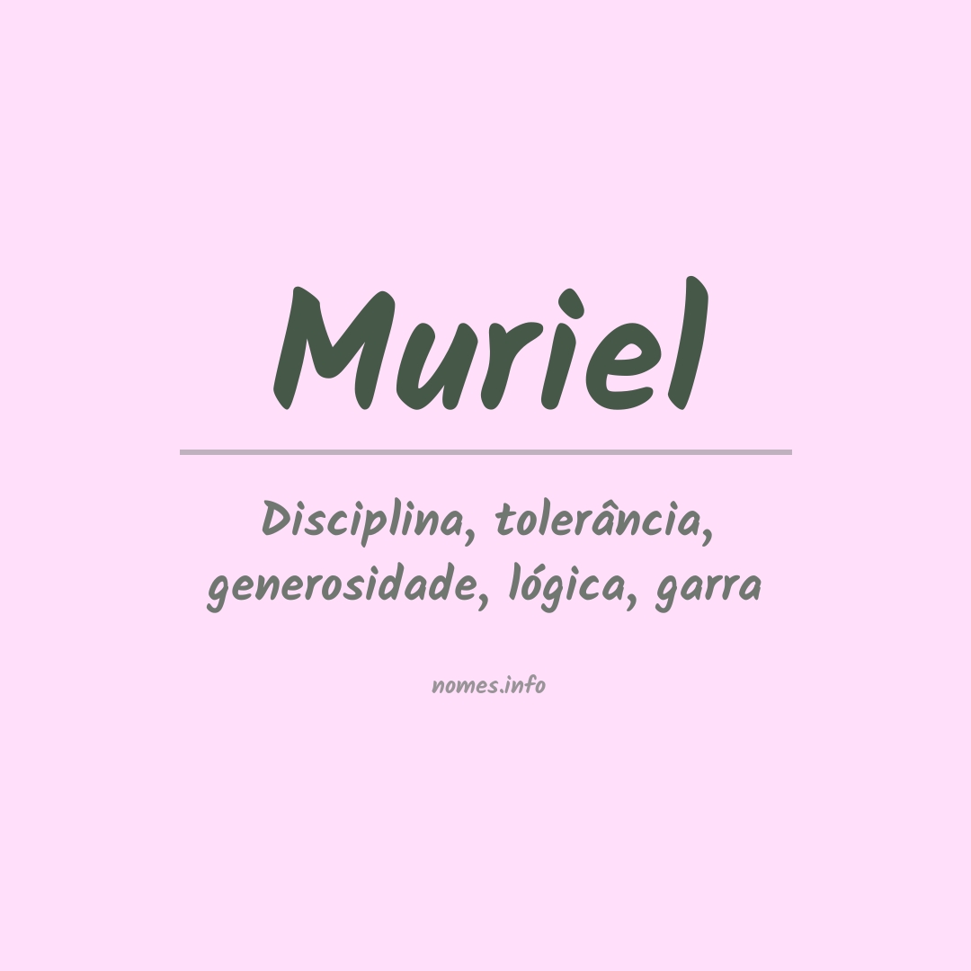 Significado do nome Muriel