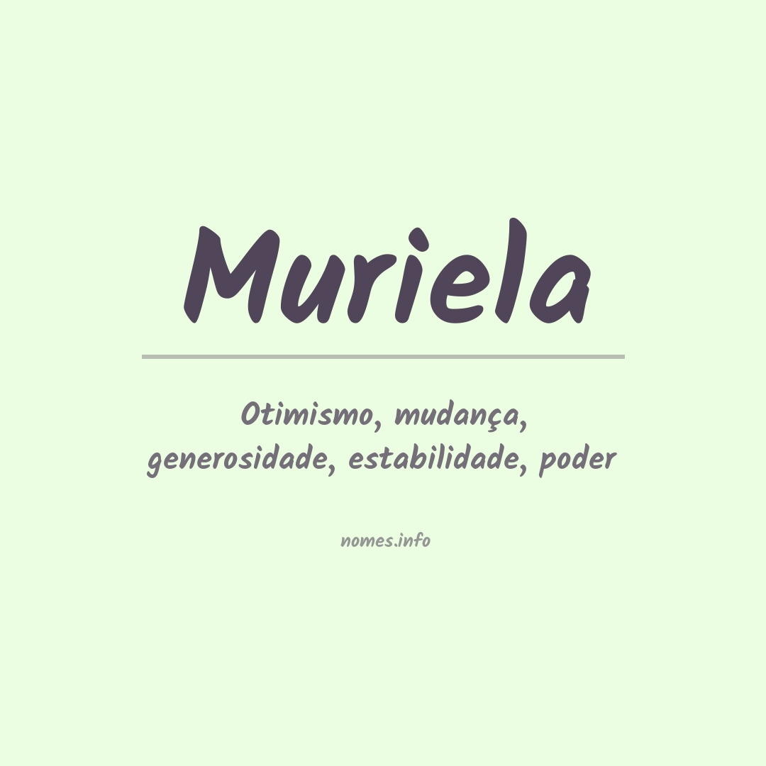 Significado do nome Muriela