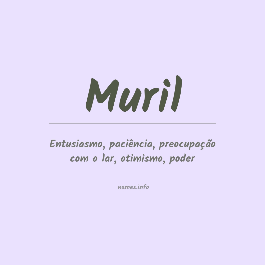 Significado do nome Muril