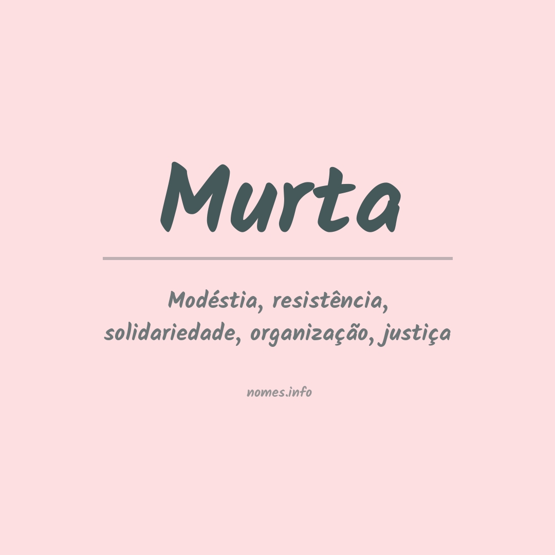 Significado do nome Murta