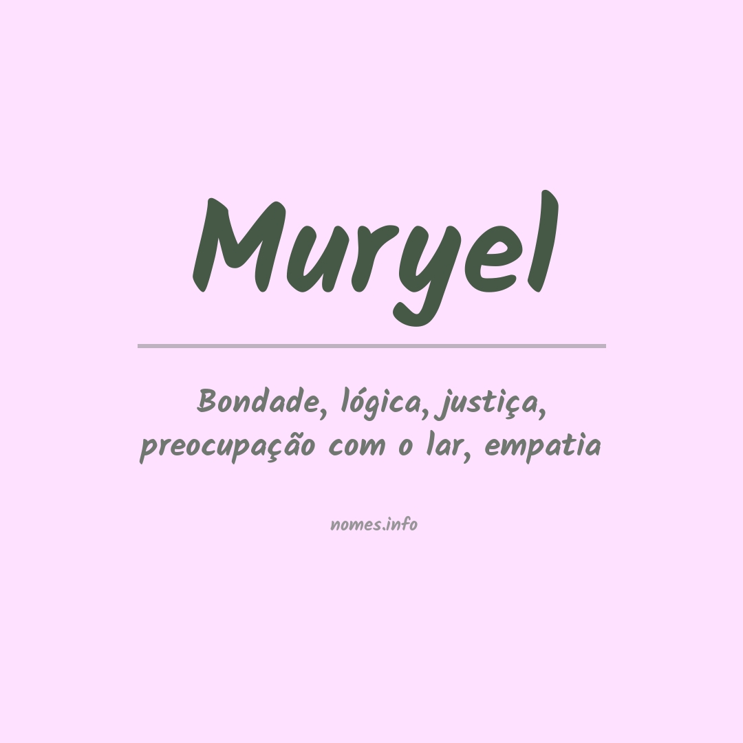 Significado do nome Muryel