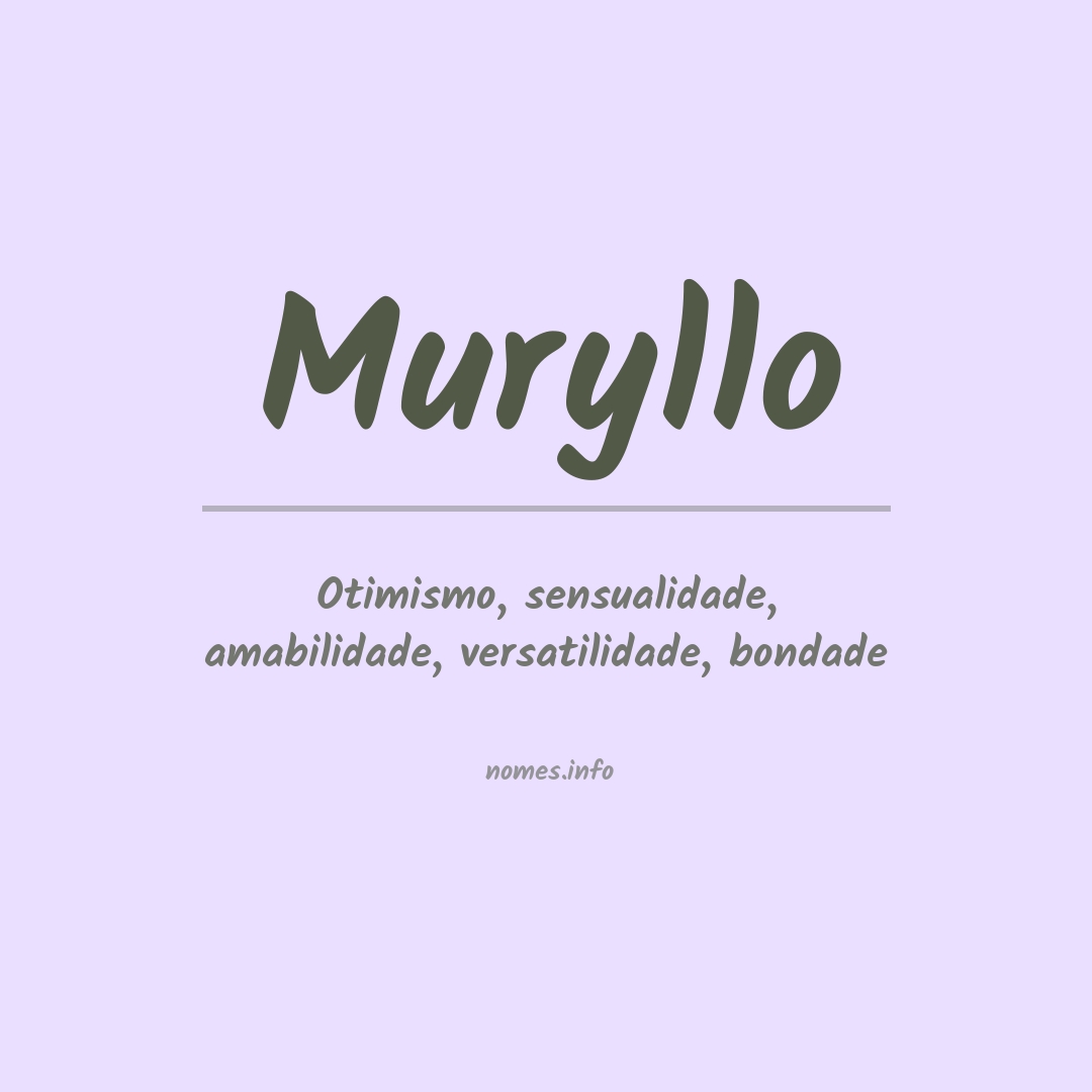 Significado do nome Muryllo