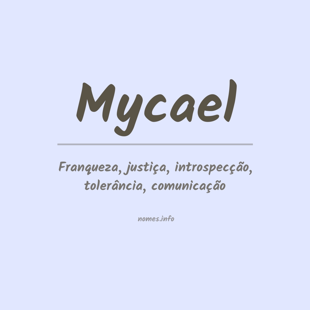 Significado do nome Mycael