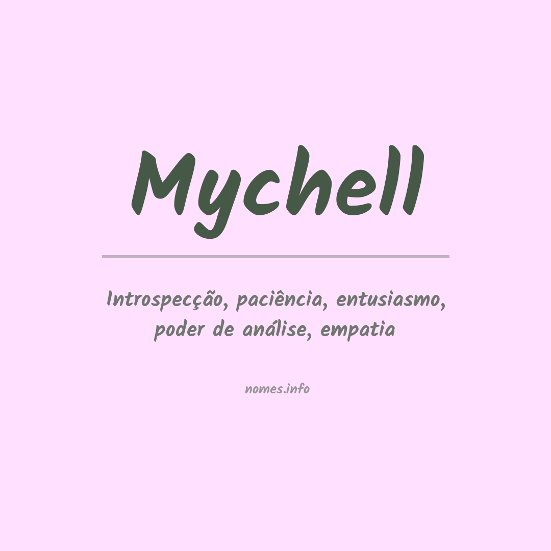 Significado do nome Mychell