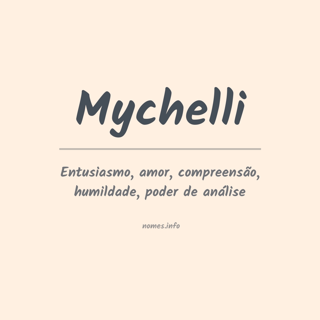 Significado do nome Mychelli