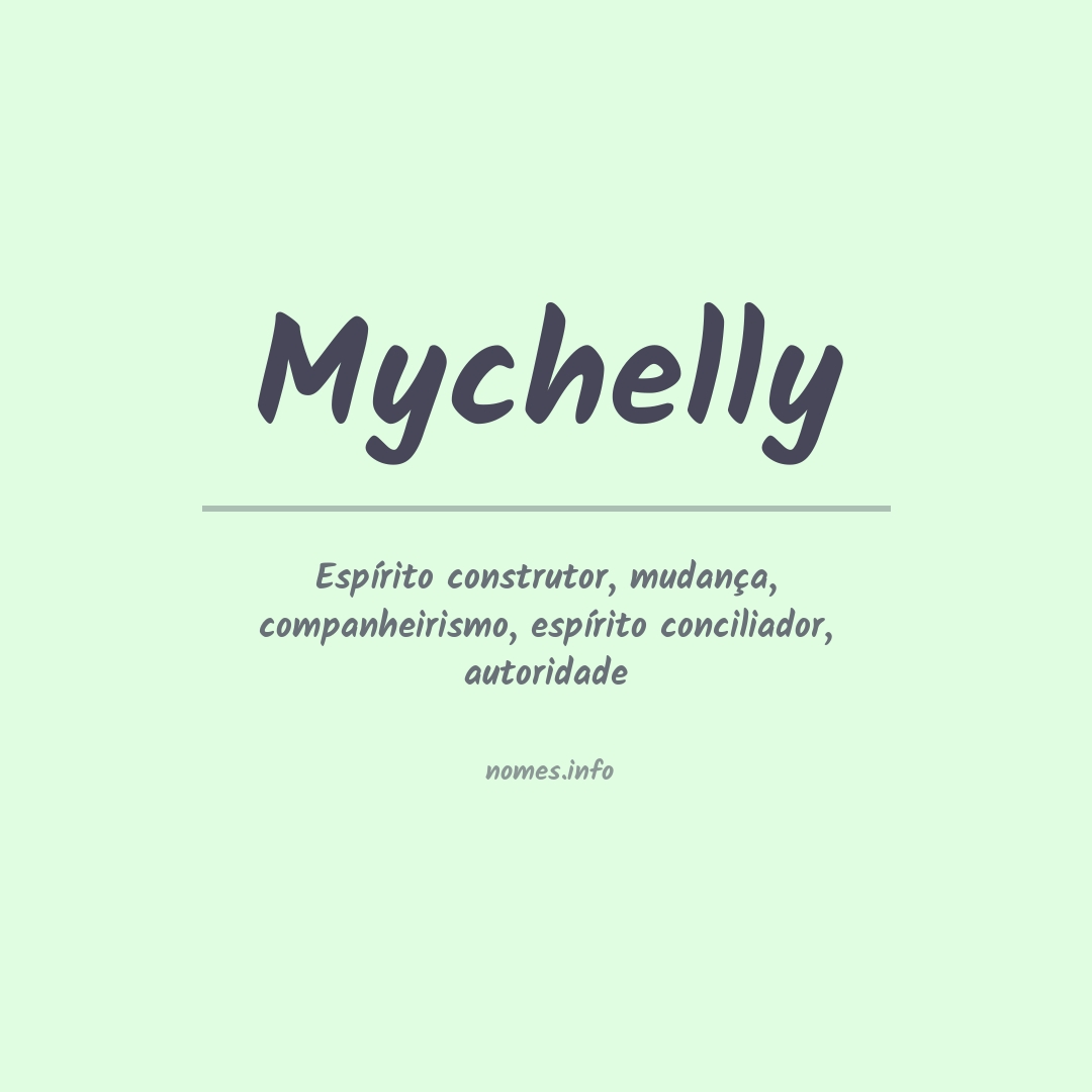 Significado do nome Mychelly