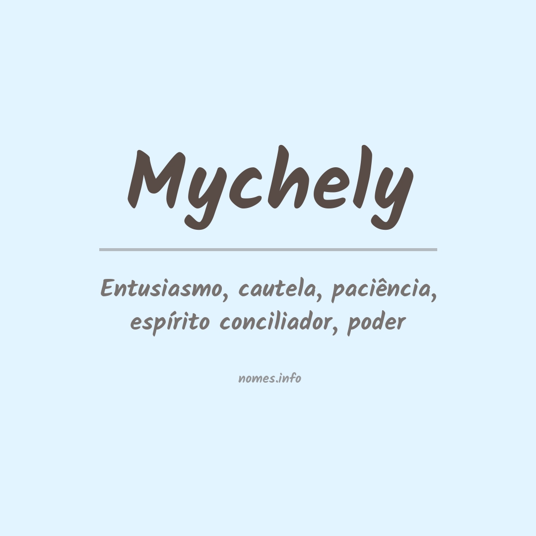 Significado do nome Mychely