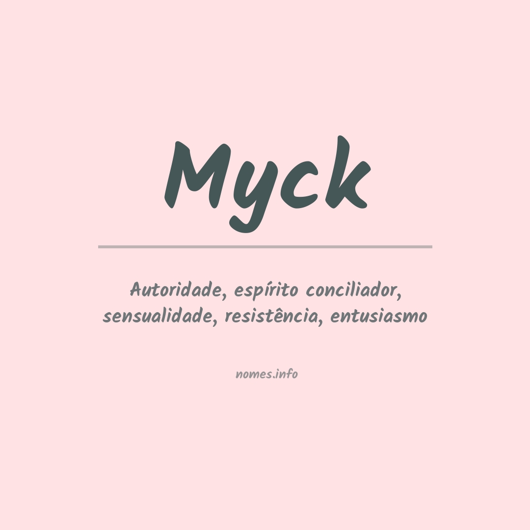 Significado do nome Myck