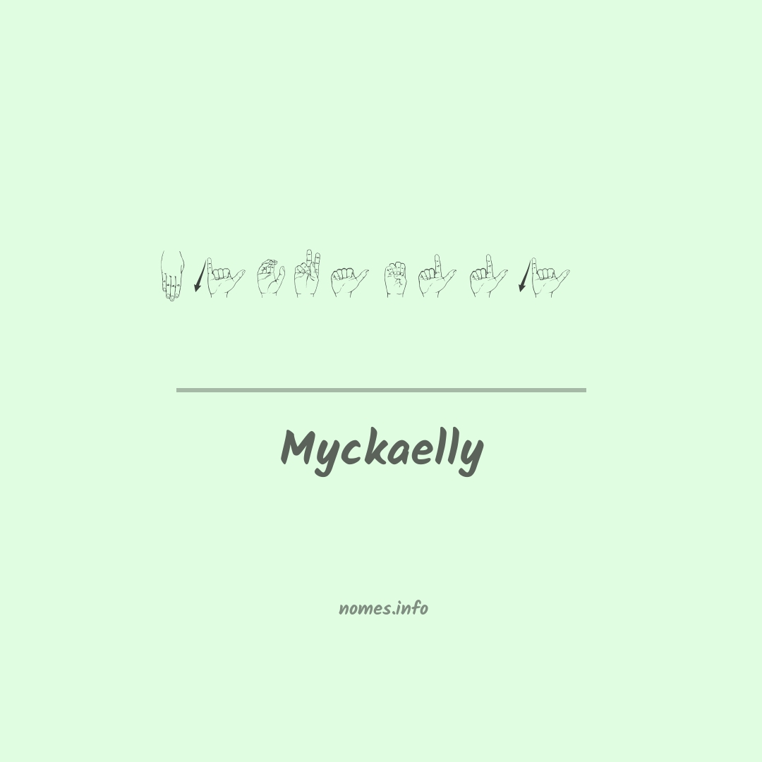 Myckaelly em Libras