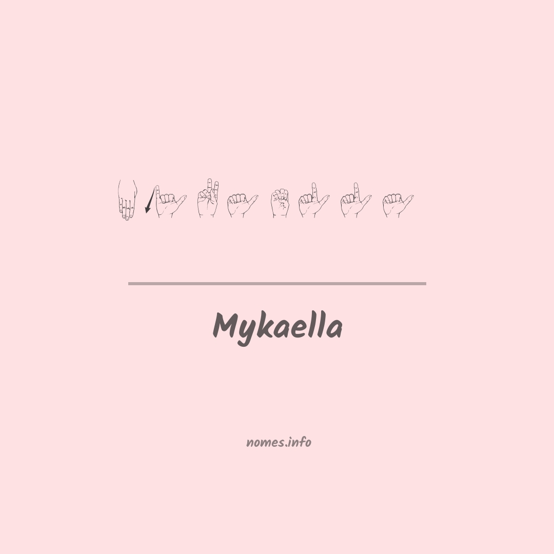 Mykaella em Libras