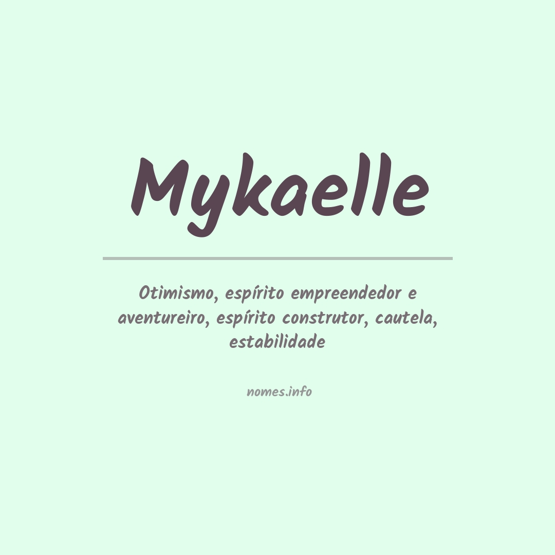 Significado do nome Mykaelle