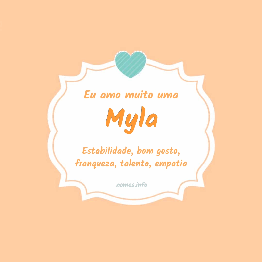 Eu amo muito Myla