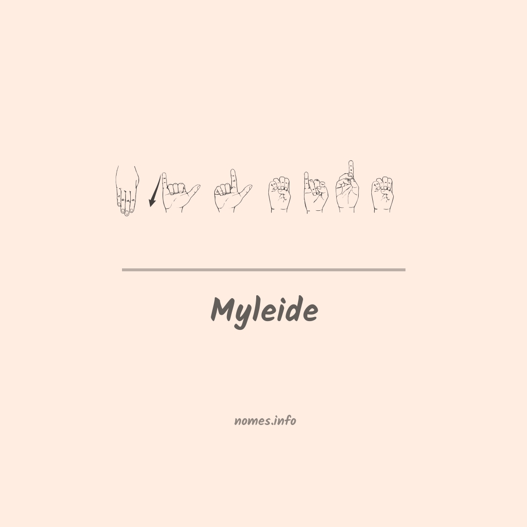 Myleide em Libras