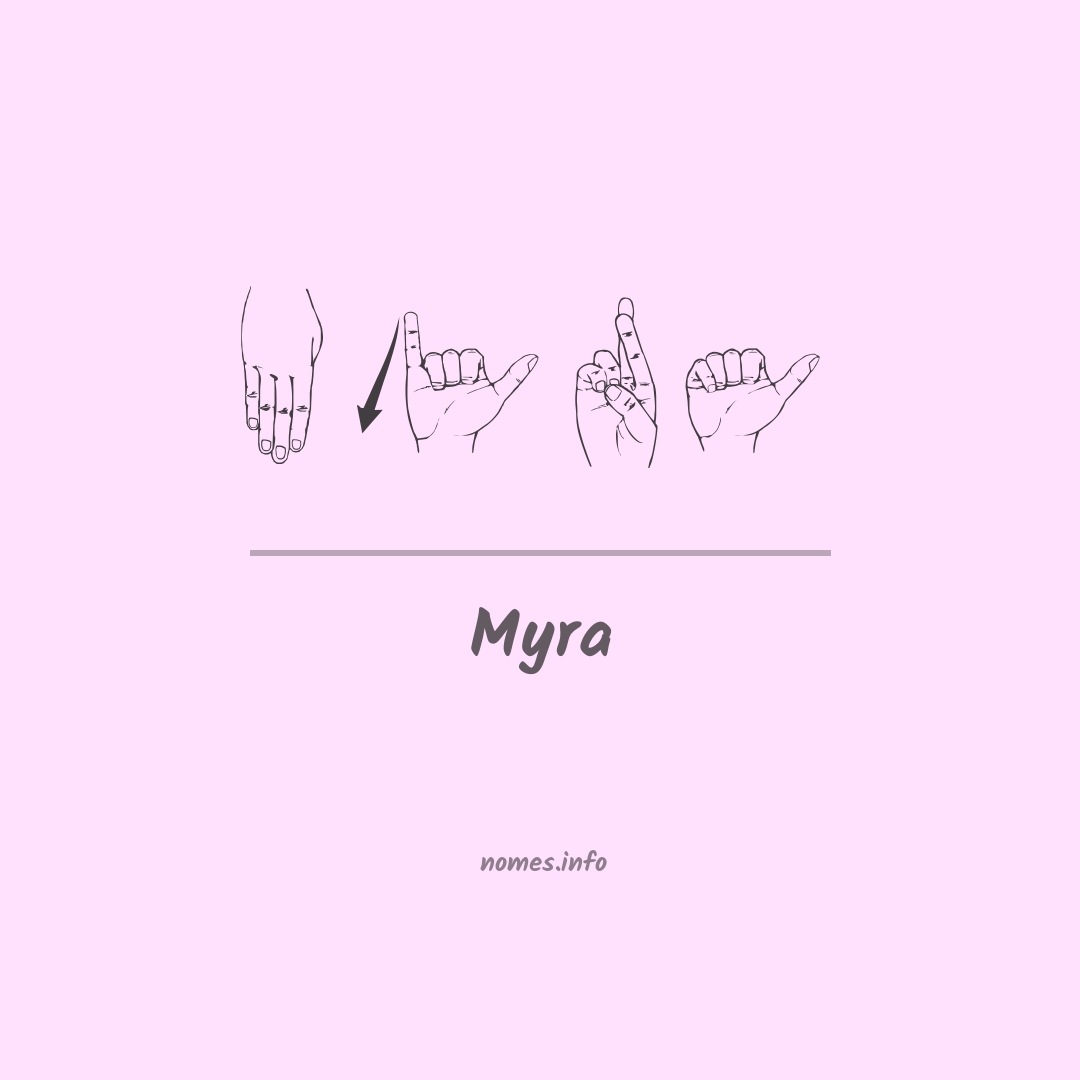 Myra em Libras