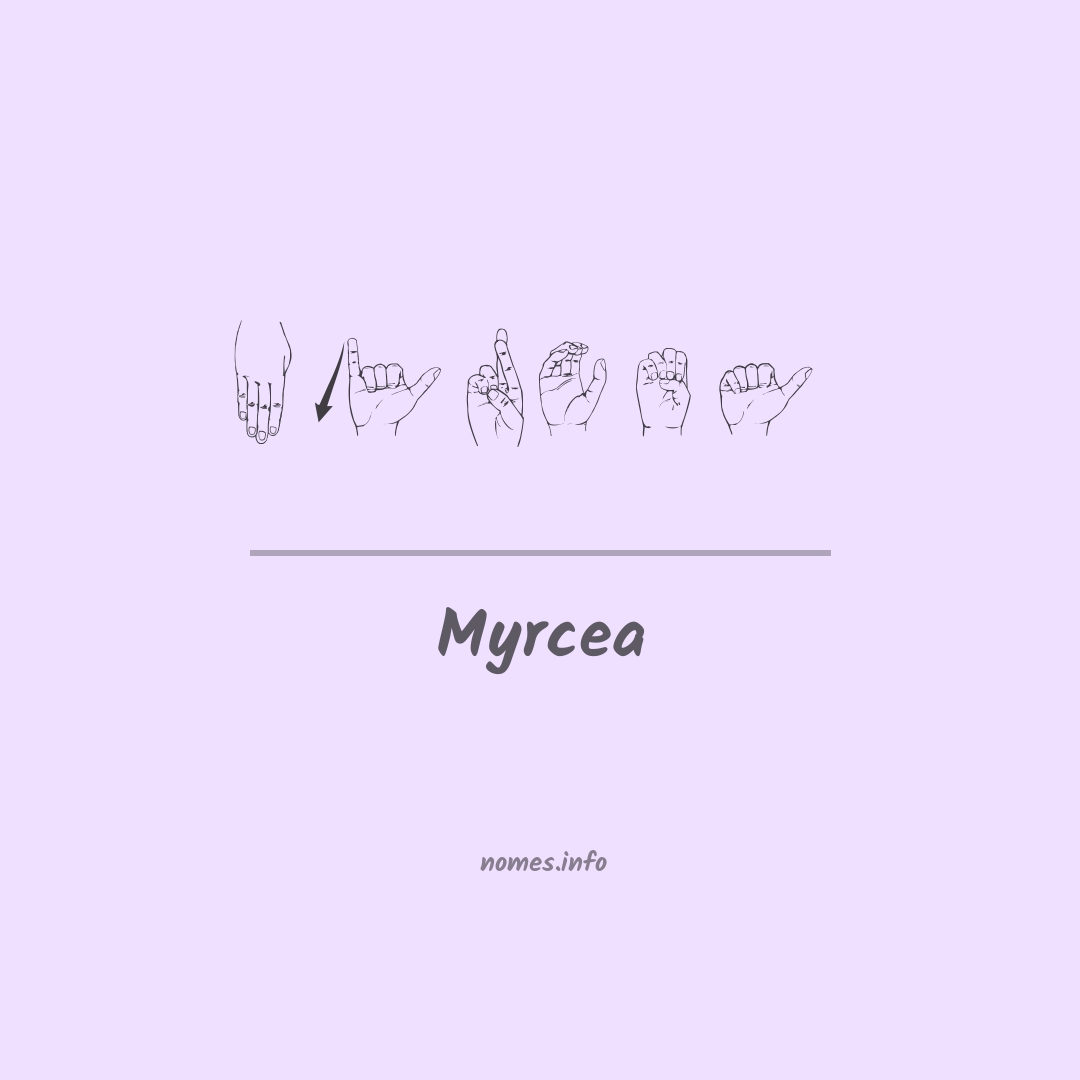 Myrcea em Libras
