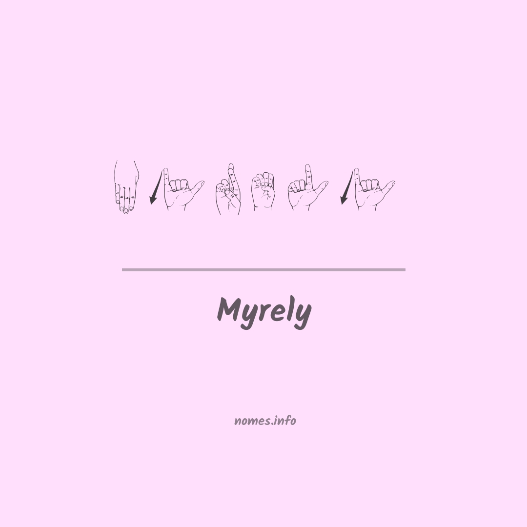 Myrely em Libras