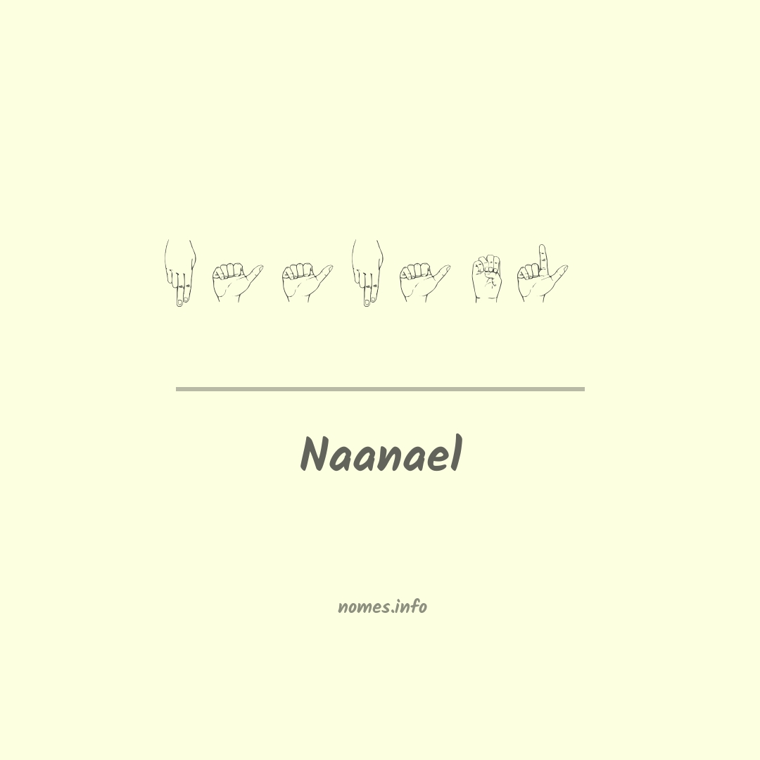 Naanael em Libras