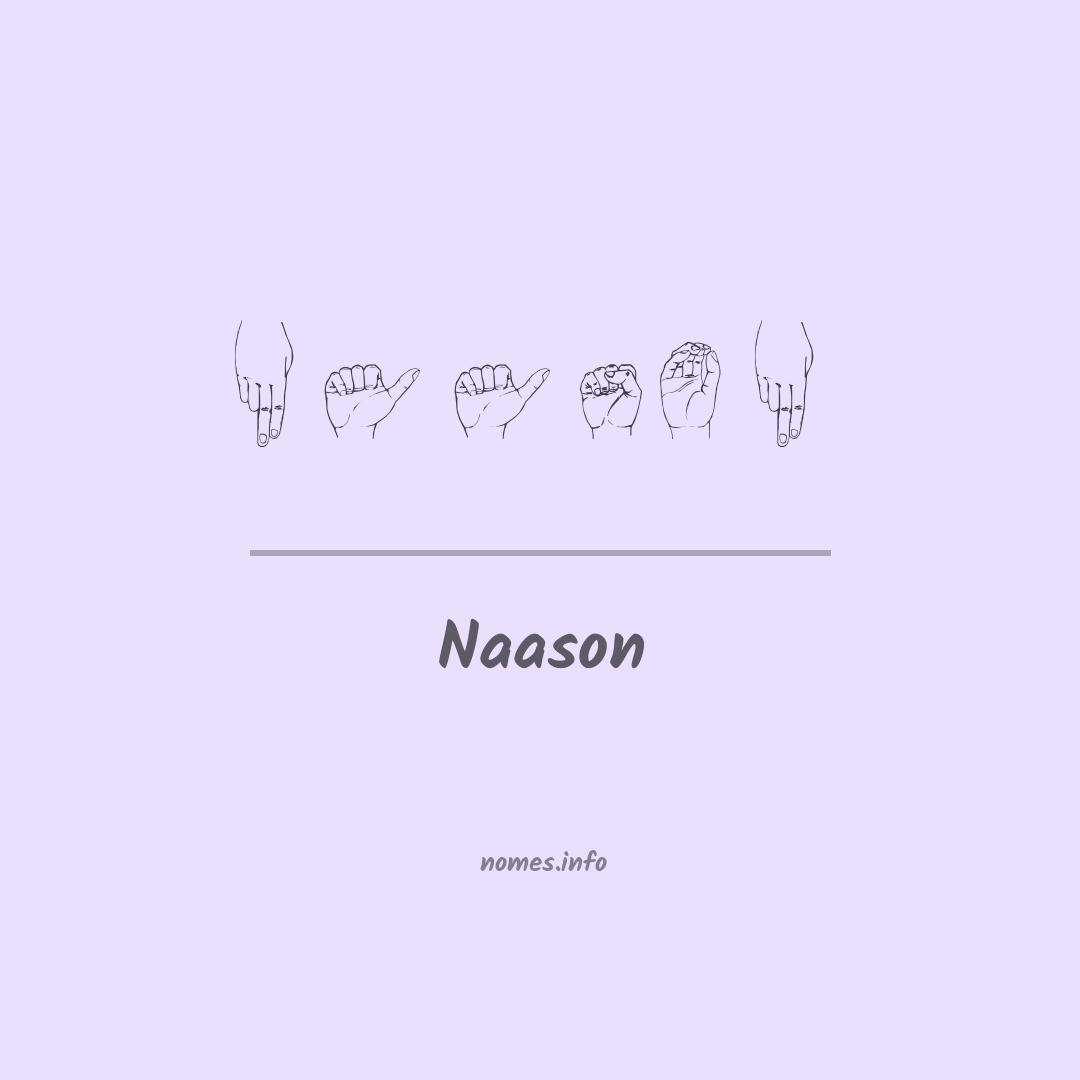 Naason em Libras