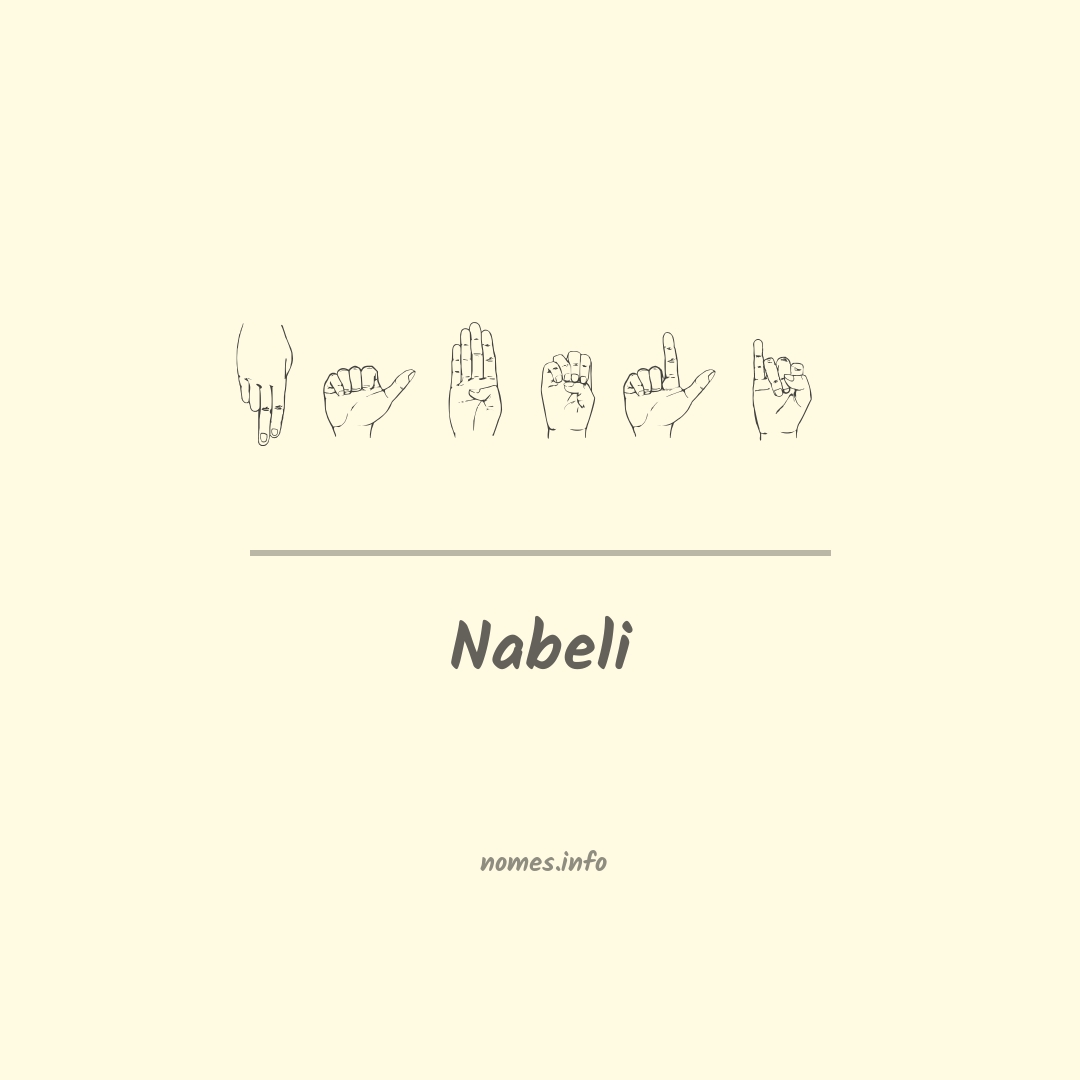Nabeli em Libras