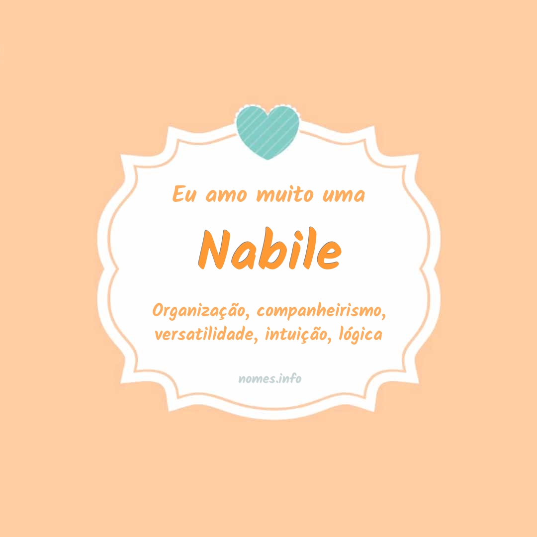 Eu amo muito Nabile