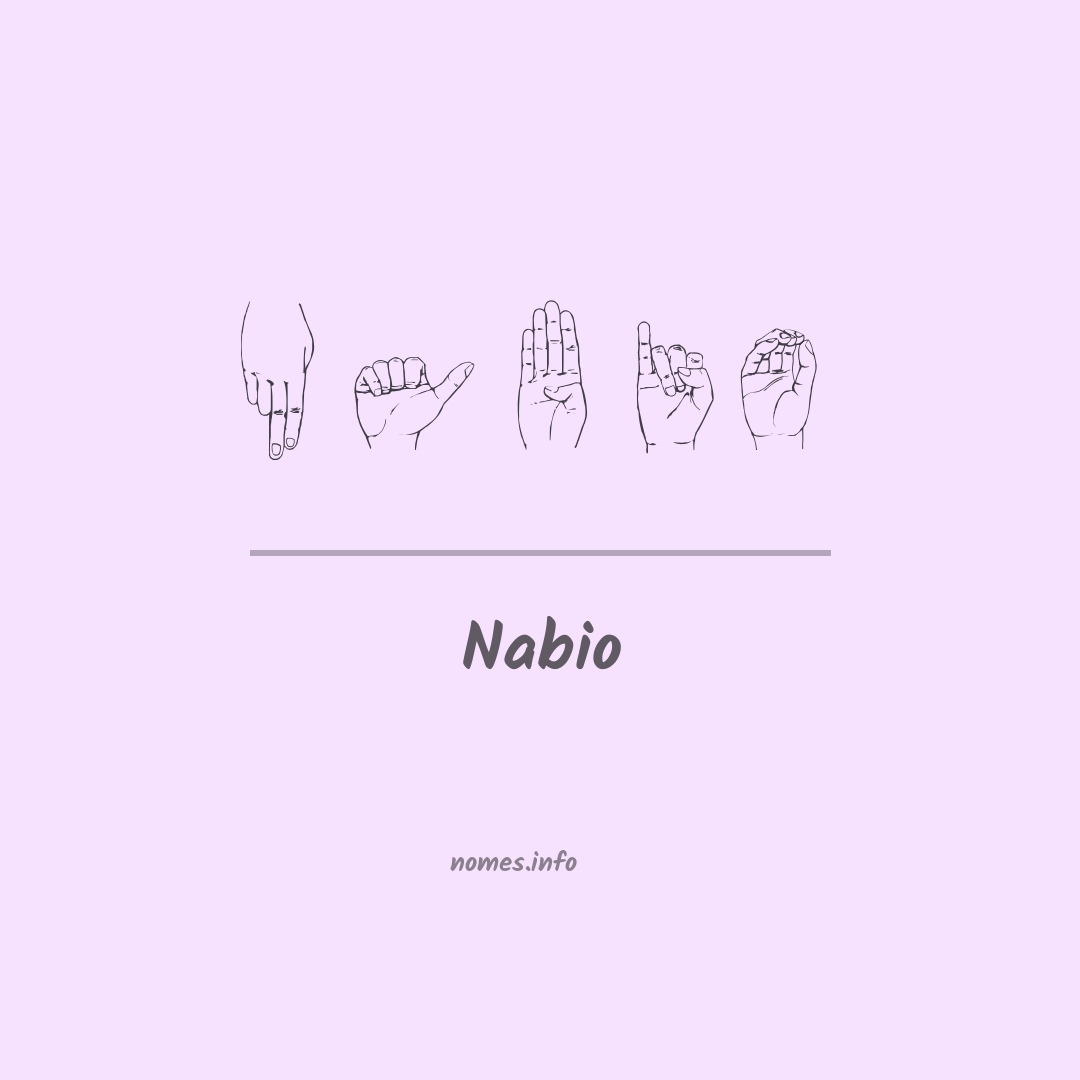 Nabio em Libras