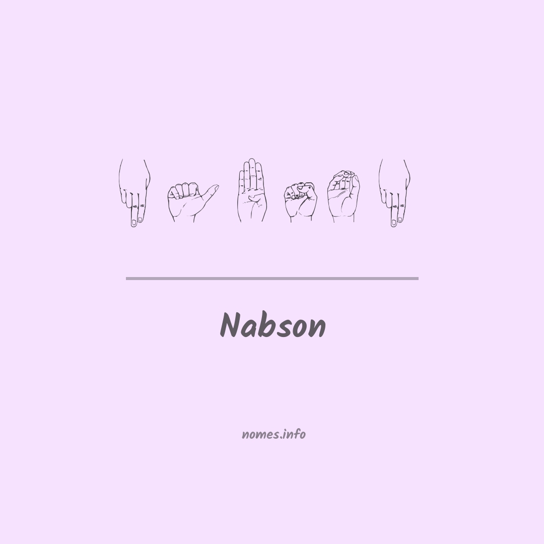 Nabson em Libras Nabson em Libras