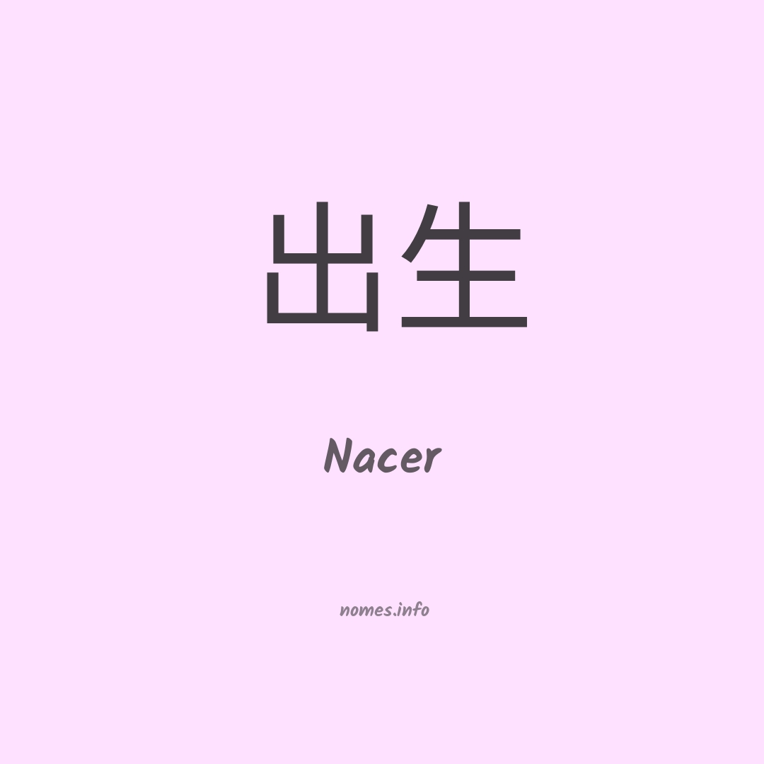 Nacer em chinês