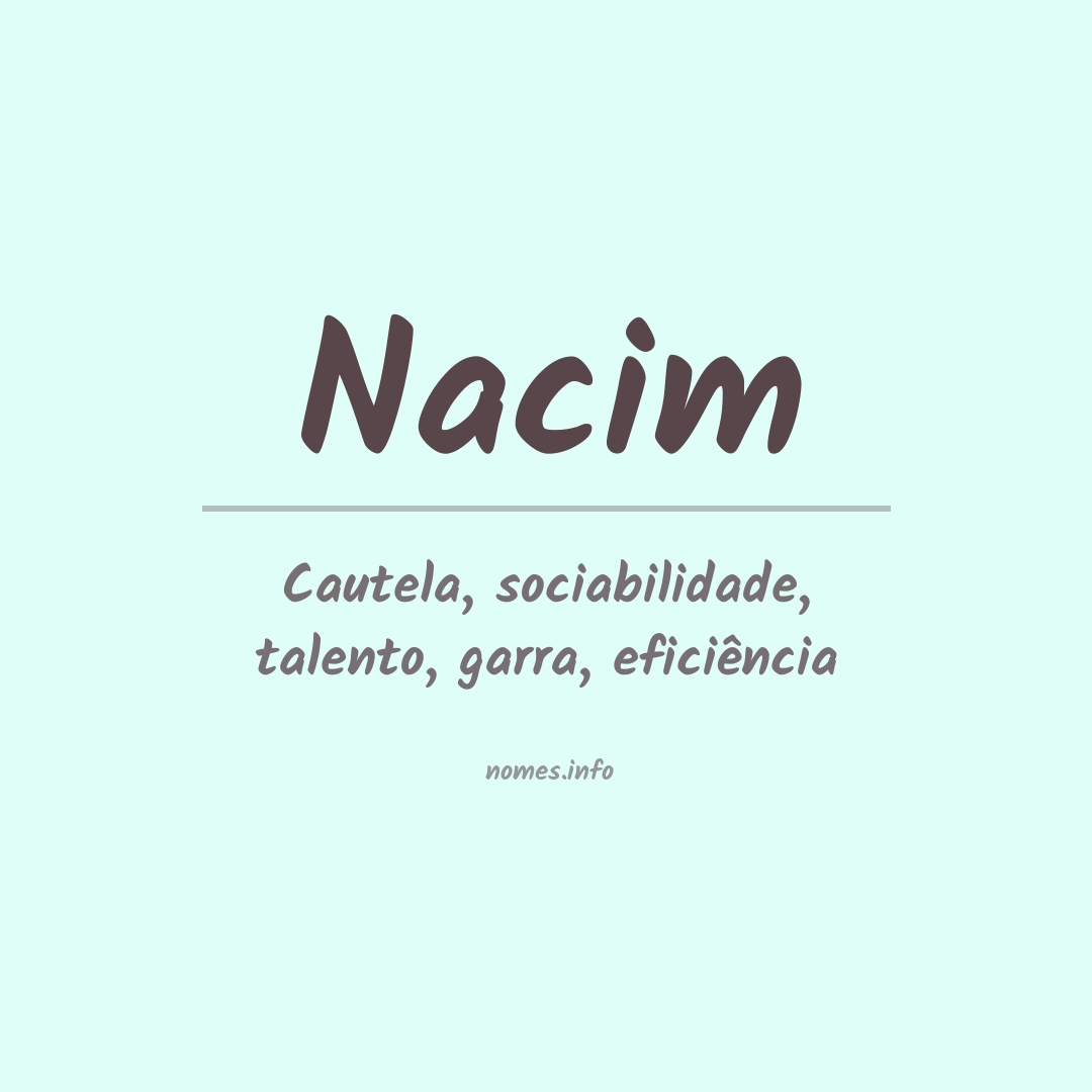 Significado do nome Nacim