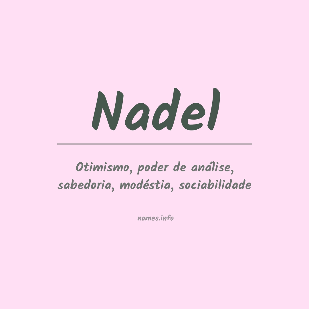 Significado do nome Nadel