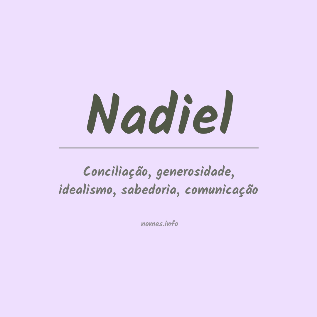 Significado do nome Nadiel