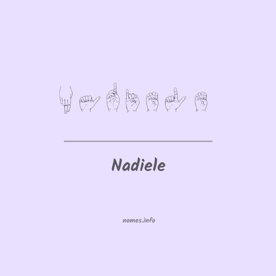 Nadiele em Libras