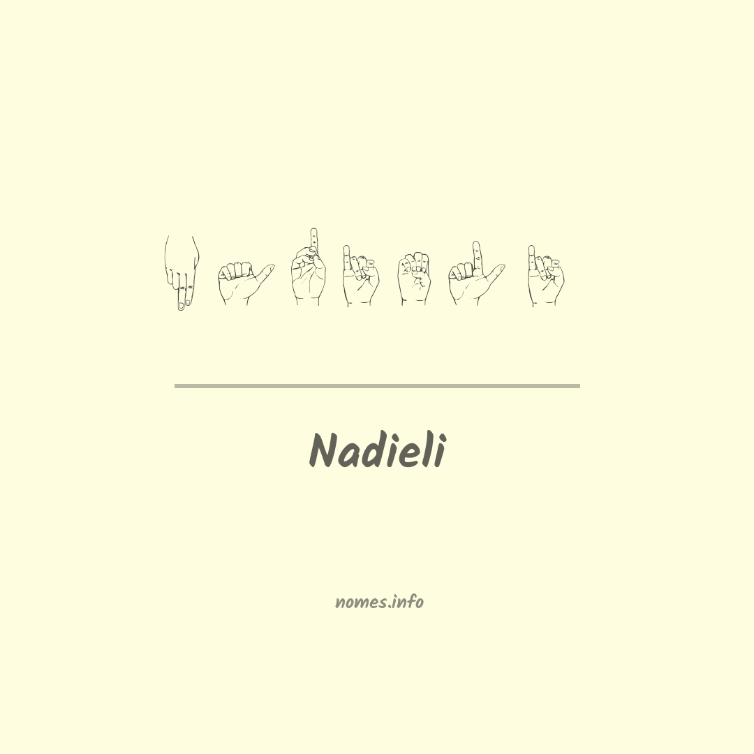 Nadieli em Libras