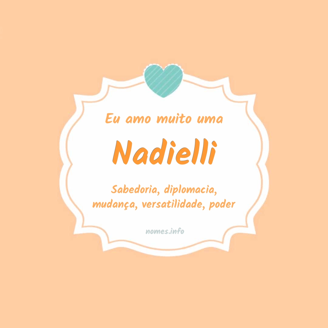 Eu amo muito Nadielli