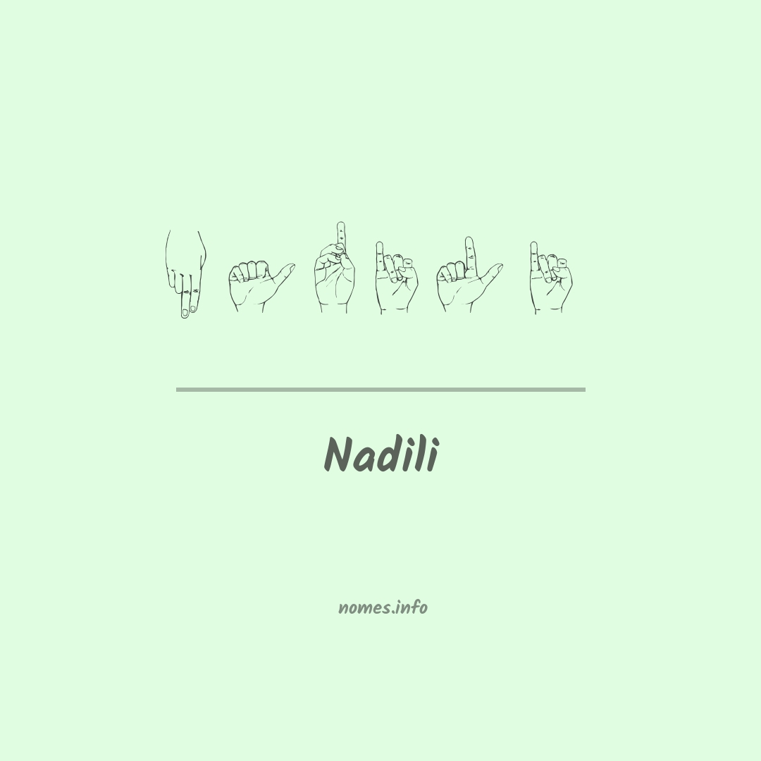 Nadili em Libras