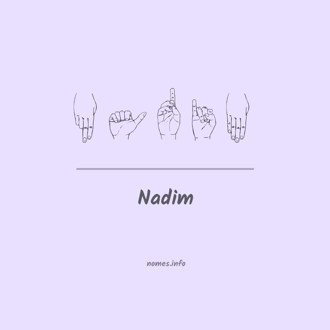 Nadim em Libras