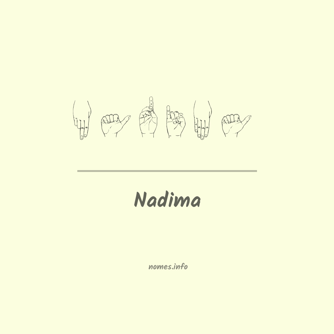 Nadima em Libras