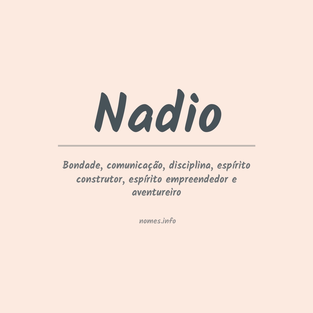 Significado do nome Nadio