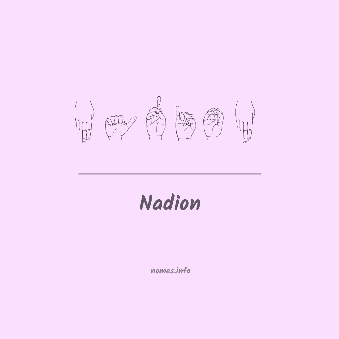 Nadion em Libras