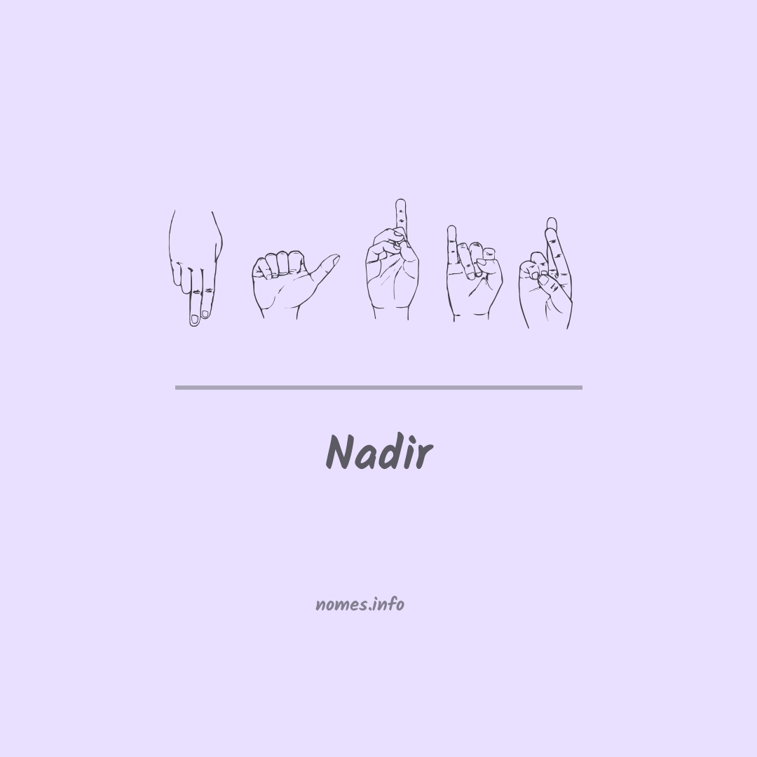Nadir em Libras