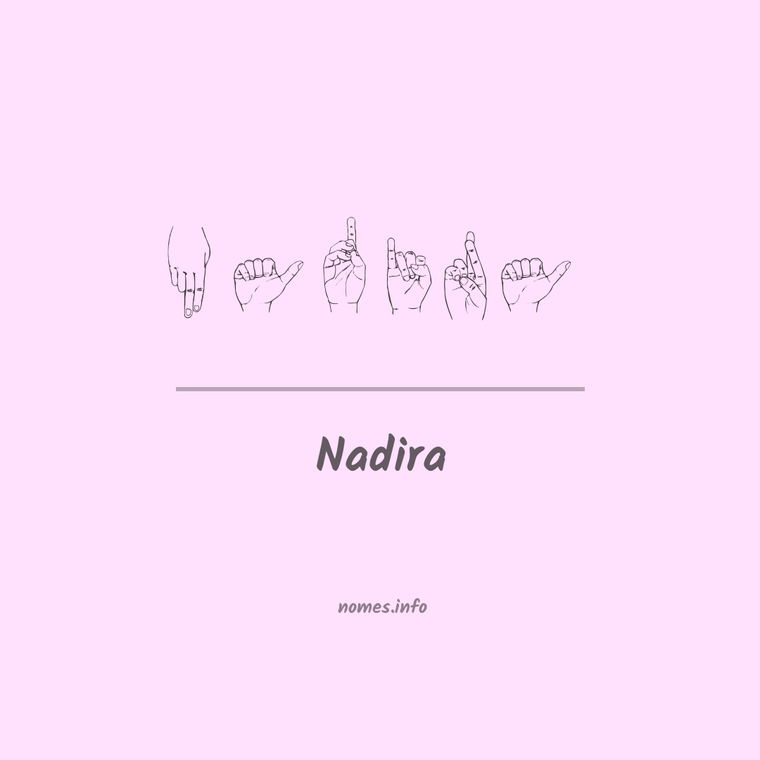 Nadira em Libras