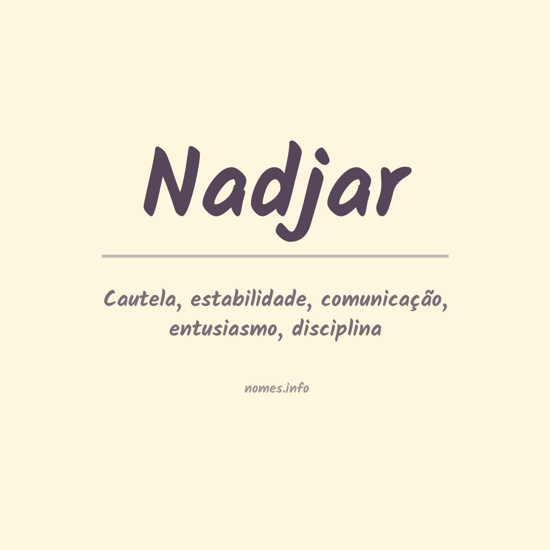 Significado do nome Nadjar