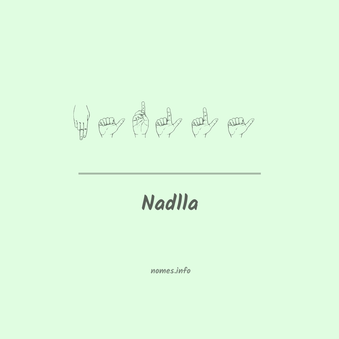 Nadlla em Libras