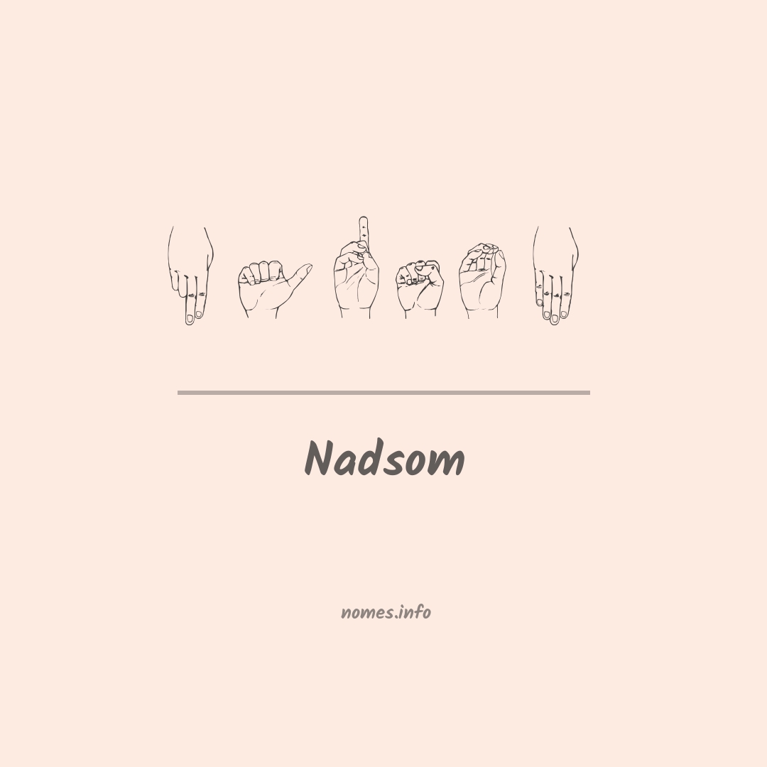 Nadsom em Libras Nadsom em Libras