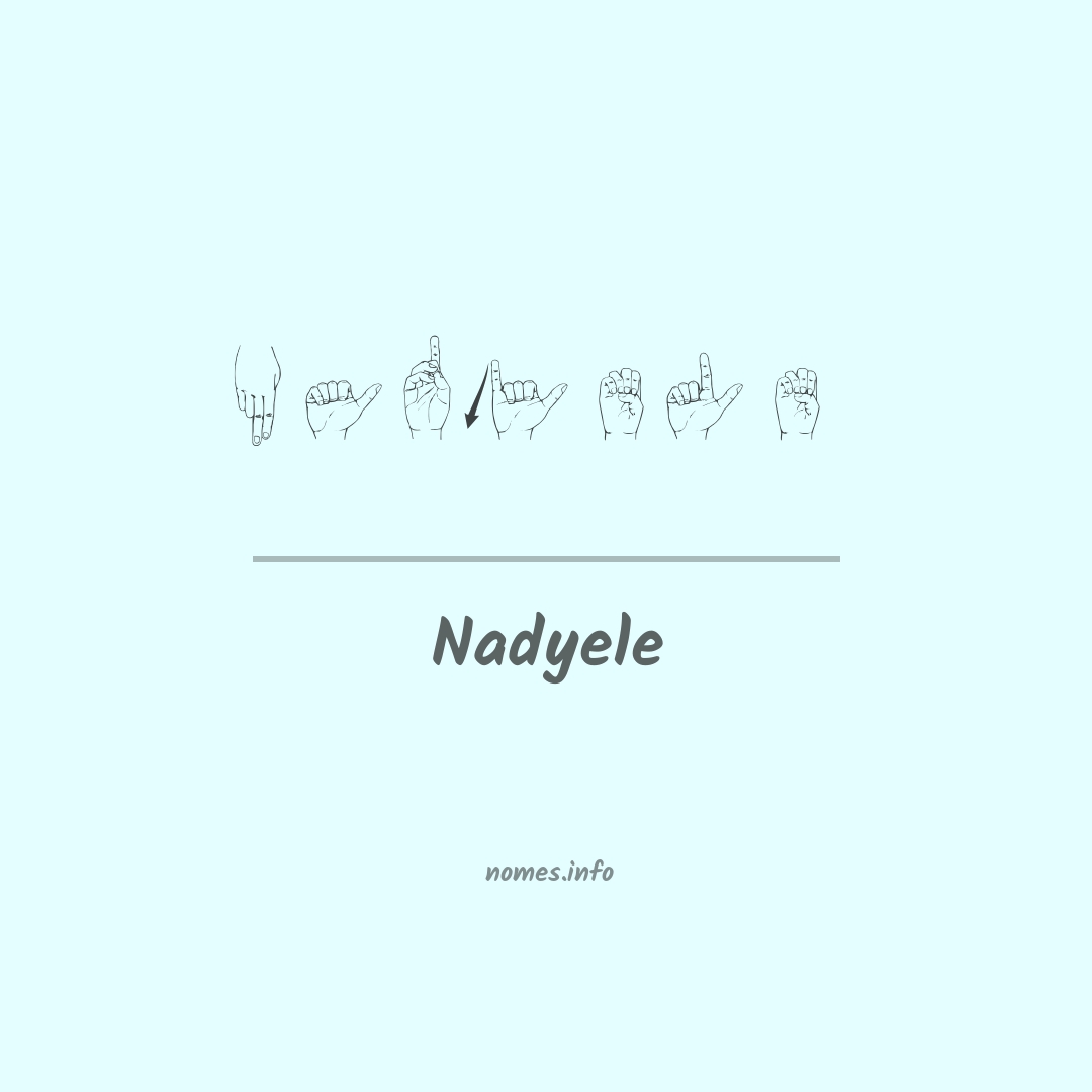 Nadyele em Libras