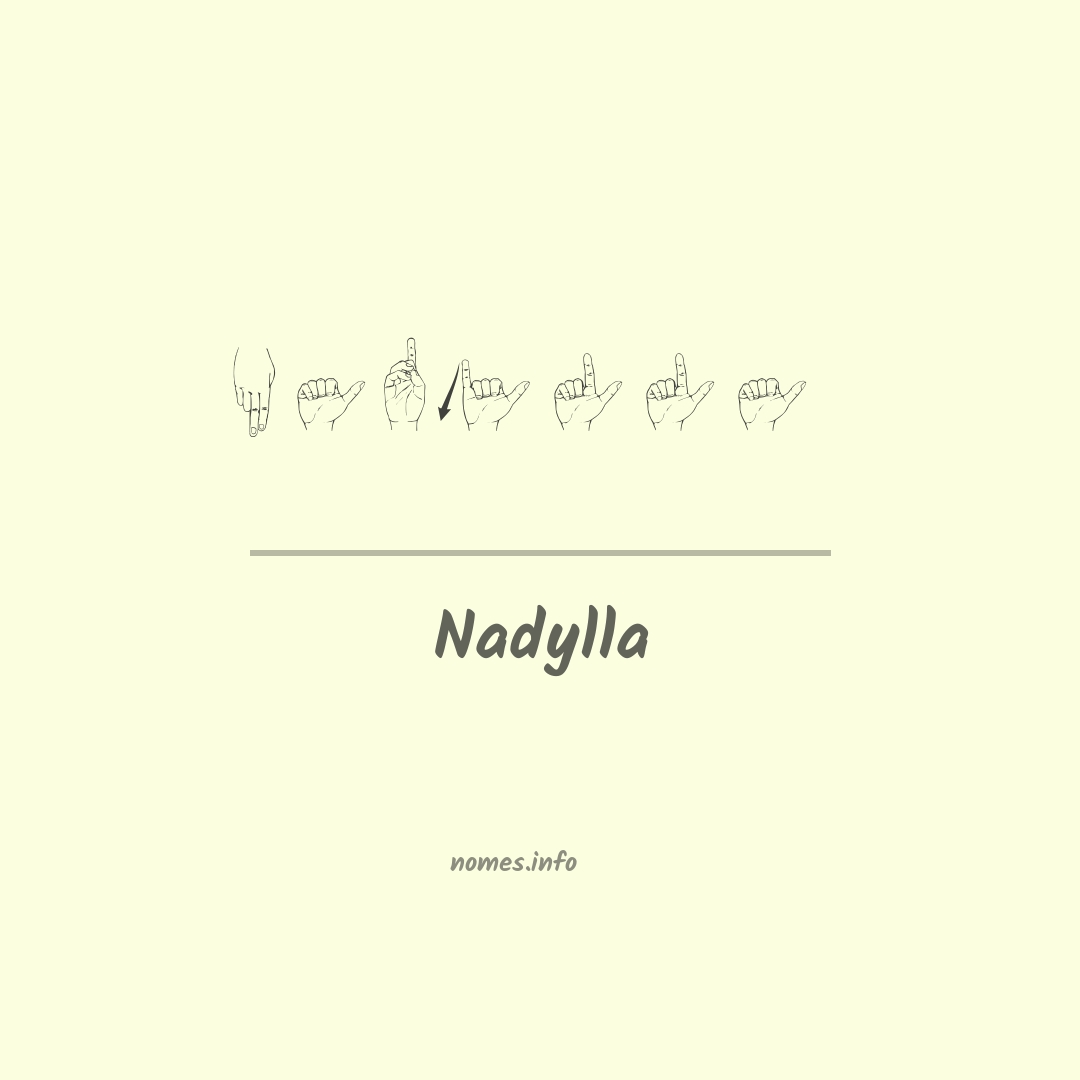 Nadylla em Libras
