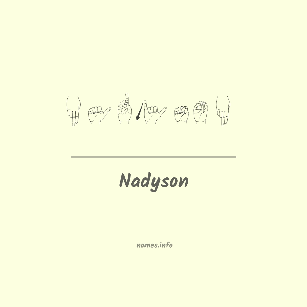 Nadyson em Libras